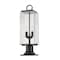 Z-Lite Sana 2 Light Outdoor Pier Mounted Fixture, Black And Seedy 592PHMR-533PM-BK - alternate 4